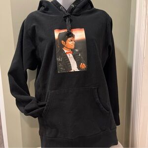 Supreme Black Hoodie with Graphic Print